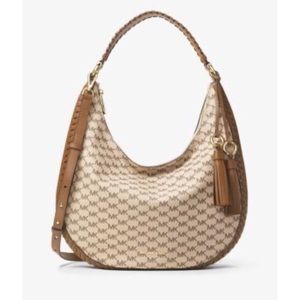 Used Michael Kors Large Lydia Signature Hobo Bag